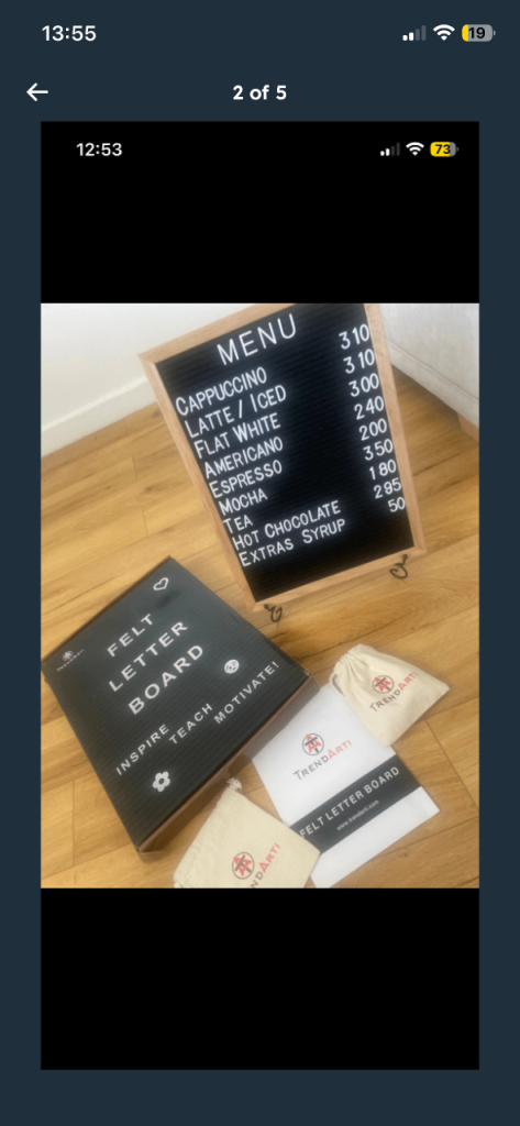 16" x 12" Felt Letter Board with 340 Letters, Numbers, and Symbols