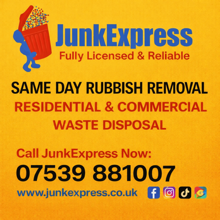 URGENT RUBBISH REMOVAL & HOUSE CLEARANCE, END OF TENANCY PROPERTY CLEARANCE & OFFICE JUNK REMOVAL