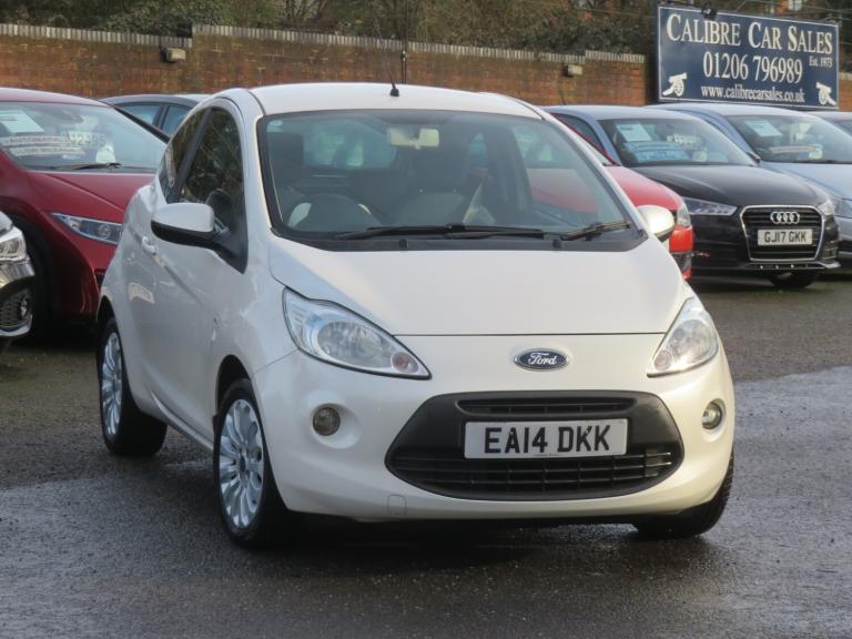2014 Ford Ka 1.2 Zetec 3dr [Start Stop] White HATCHBACK Petrol Manual