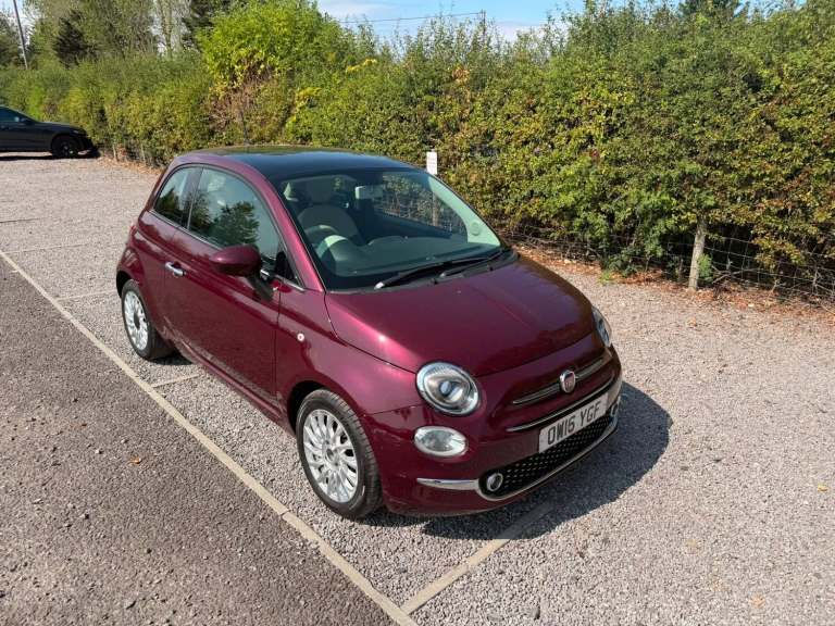2016 Fiat 500 1.2 Lounge 3dr HATCHBACK Petrol Manual