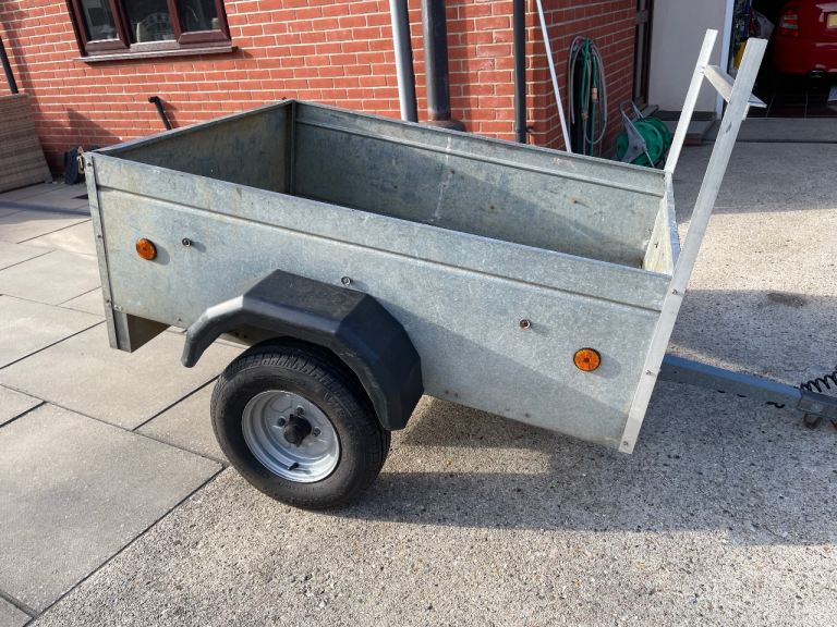 Galvanised car trailer