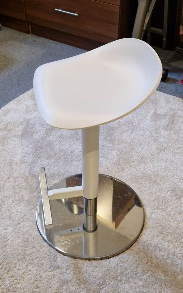 Ikea adjustable Stool chair white free local delivery 