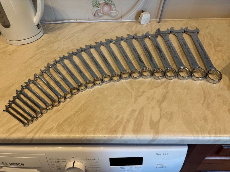 Chrome Vanadium Spanner Set – Good Condition