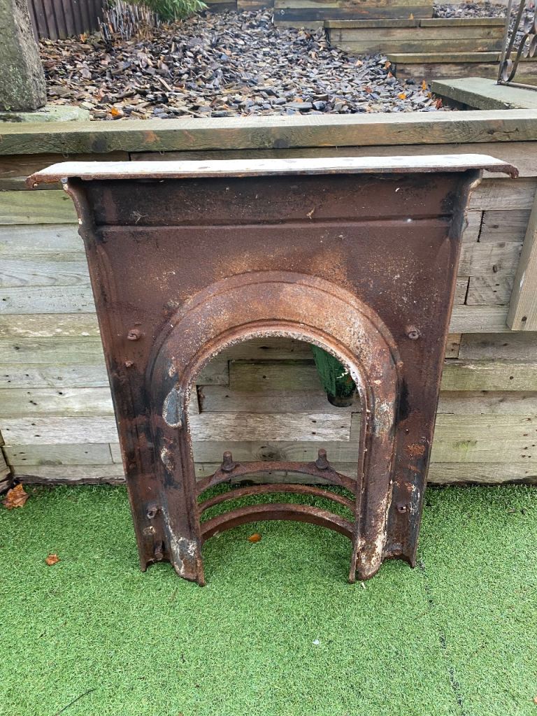 Cast iron Victorian fireplace 