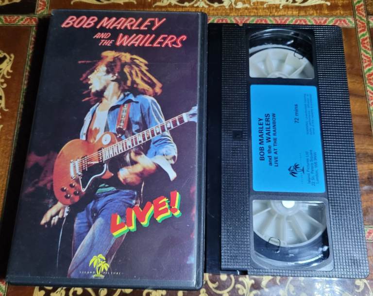 BOB MARLEY AND THE WAILERS LIVE VHS Island pre cert 1st release b14