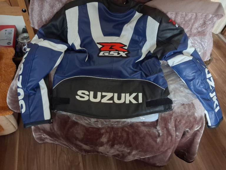 Leather motorbike jacket