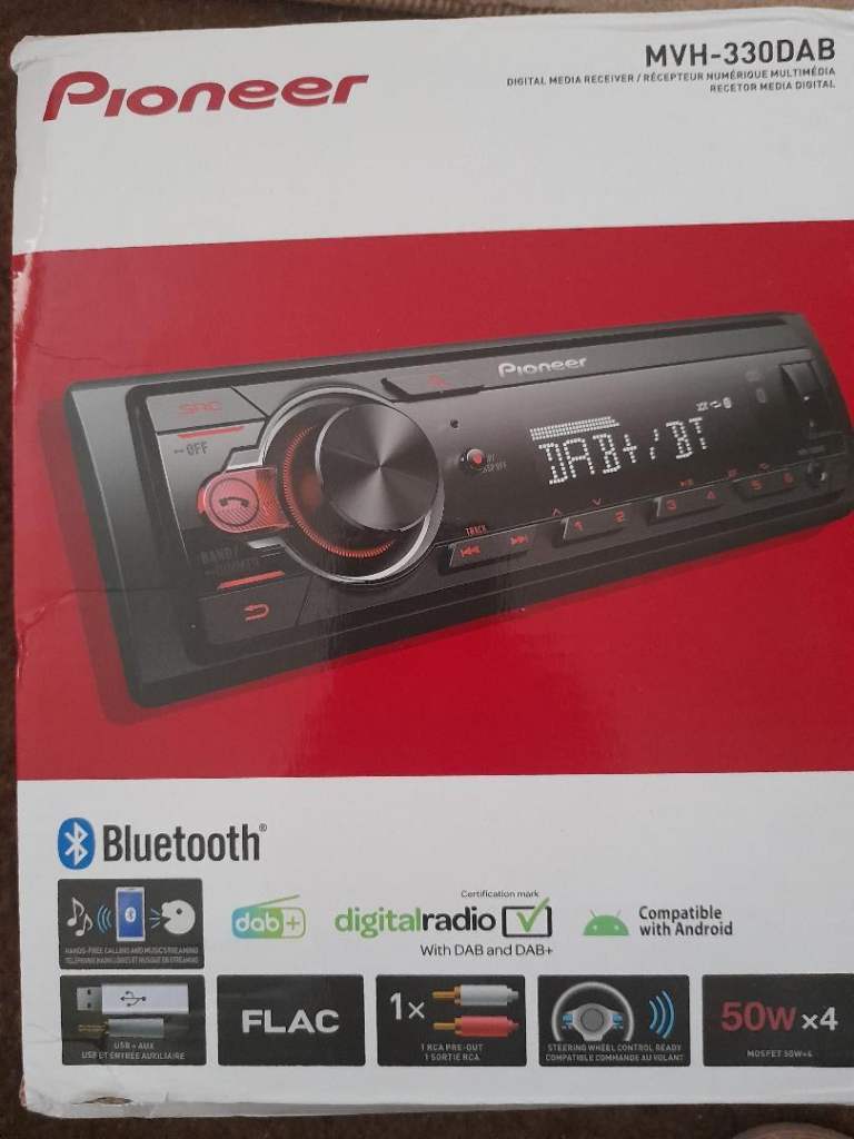 STILL BOXED , UNOPENED PIONEER DAB/DAB+ /AUX/USB CAR RADIO .