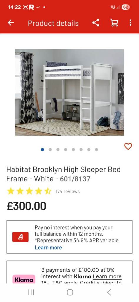 High sleeper bed 