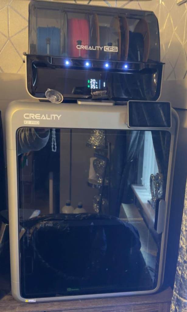 Creality k2 pro and creality k2 plus 3d printers