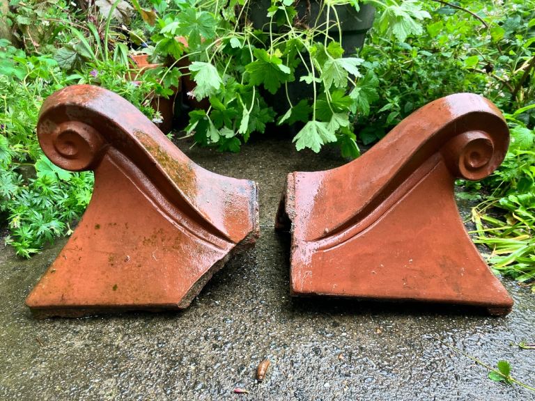 Pair of vintage roof finials / architectural salvage