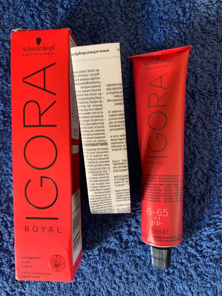 New Boxed Schwarzkopf Igora Royal 6-65 Golden Chocolate Dark Blond Hair Colour IP1