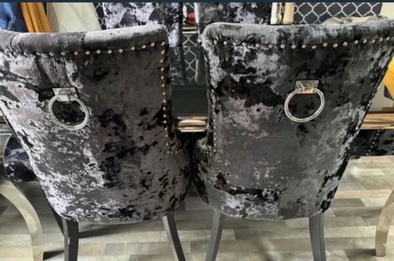 6 Dining chairs for sale.   Table being sold seperate 
