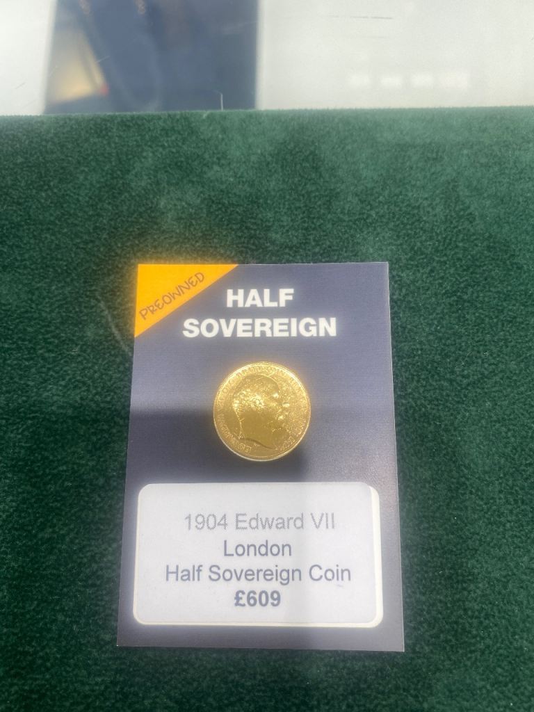 1904 Edward VII half sovereign coin £609