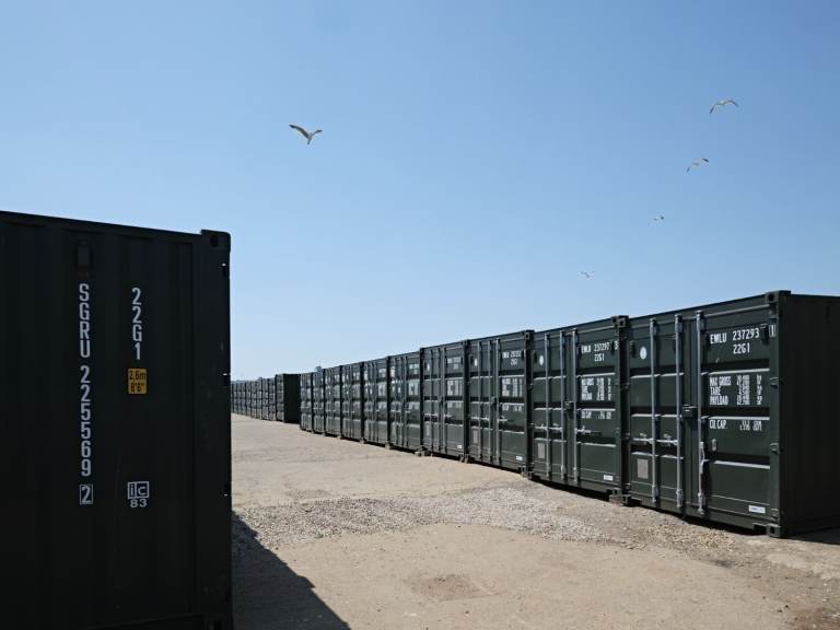 Low-cost storage from £30 per week in brand new shipping containers North Battersea secure yard