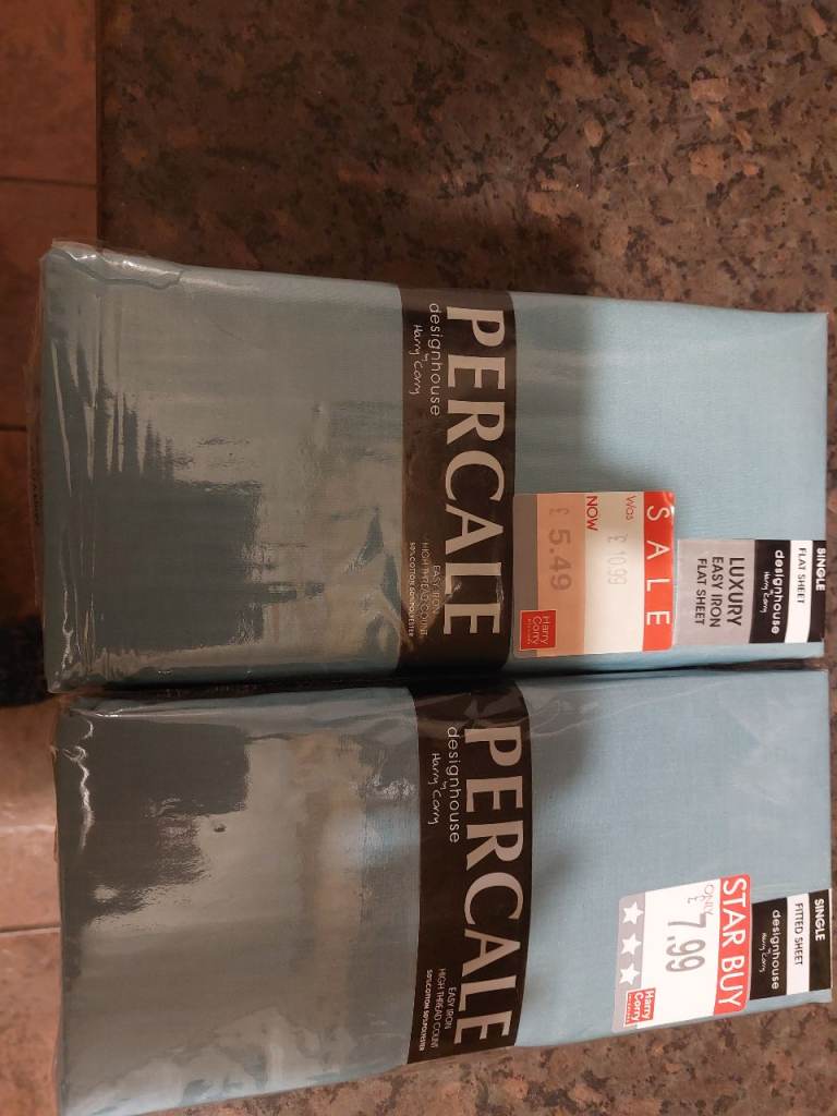 Single bed sheets. 