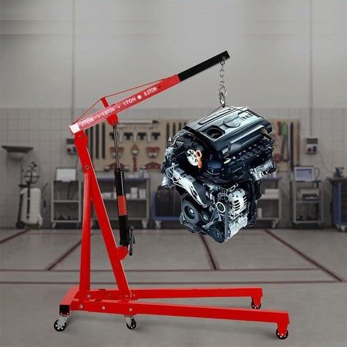 2 Ton Motor Engine Crane Hydraulic Hoist lift Jack Lifting Folding Workshop UK
