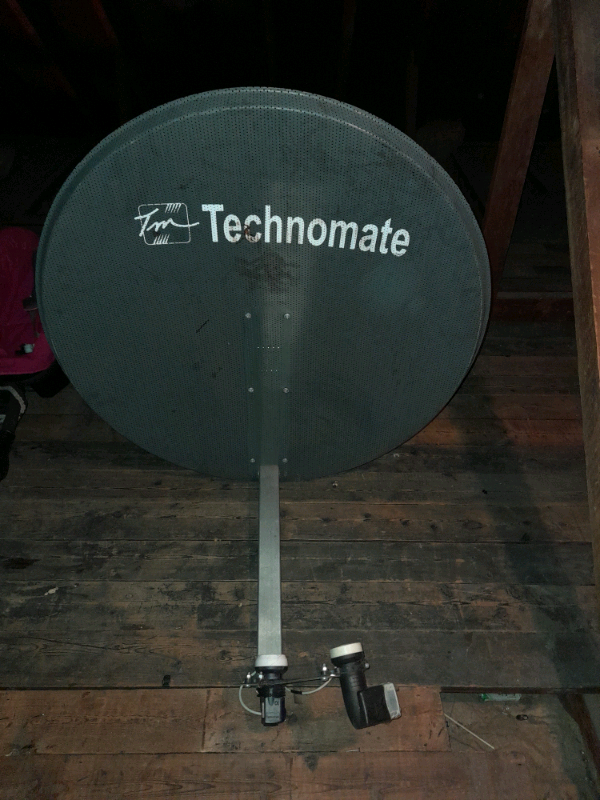 image for Technomate 87cm dish satelite kit complete