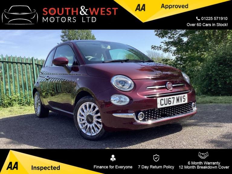 2017 Fiat 500 1.2 Lounge Hatchback 3dr Petrol Manual Euro 6 (s/s) (69 bhp) Hatchback Petrol Manual