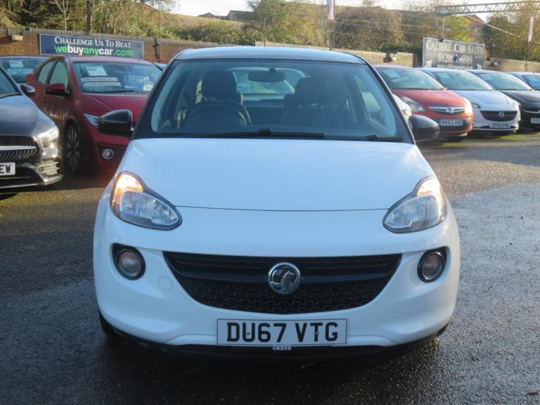 2017 Vauxhall ADAM 1.2i Energised 3dr White HATCHBACK Petrol Manual