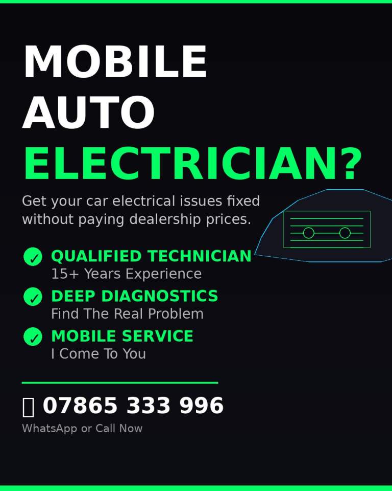 Car Electrical Issues? Mobile Auto Electrician — I Come to You