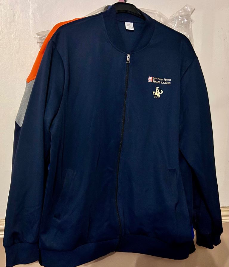 John Player Special Team Lotus Track Jacket – Navy Blue, XXL