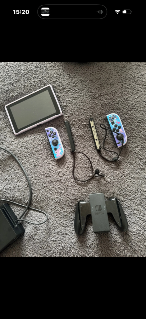 Nintendo Switch Console with Joy-Cons, Dock, and Accessories – Good Condition
