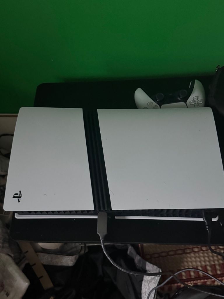 Ps5 Console with controller and monitor 