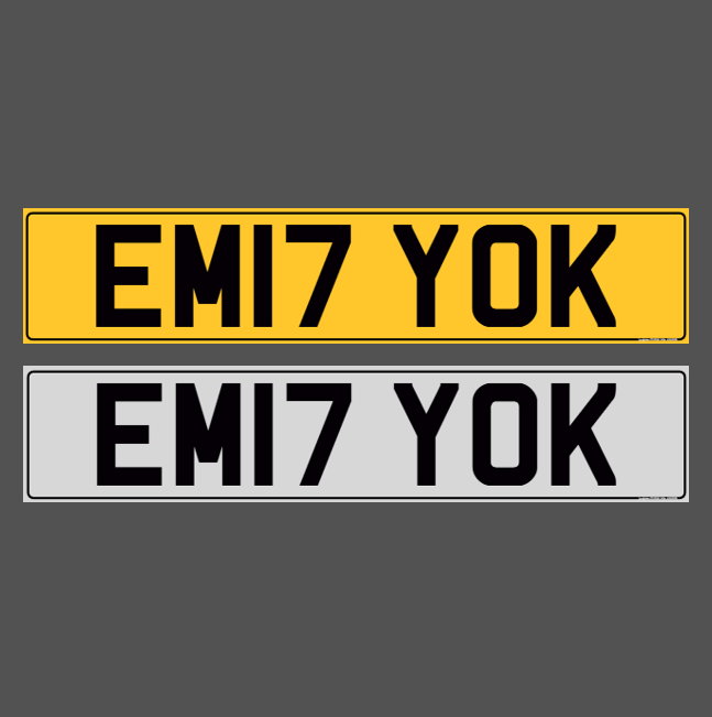 EM17 YOK - EMILY Registration Number Plate