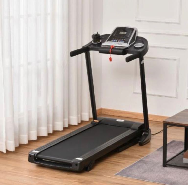 HOMCOM Fitness Electric Foldable Treadmill with LED Display