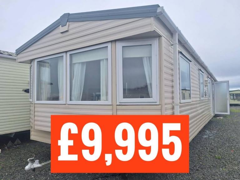 OFF SITE static caravan Scotland double glazed & heated 3 bed Delta Empress