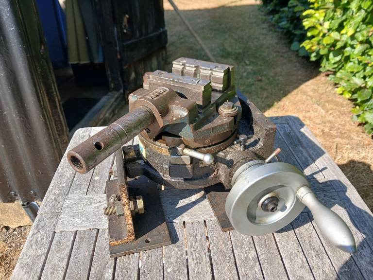 Myford 6" rotary table wit attached vice