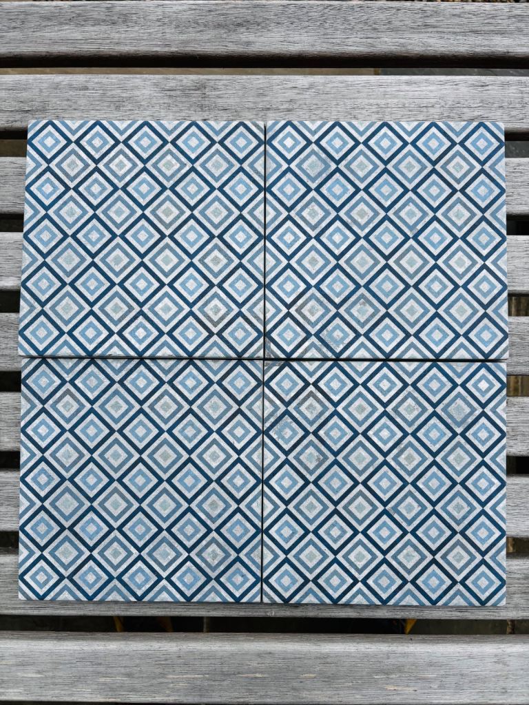 Johnson Tiles - 20x20cm - blue square savoy - floor and wall