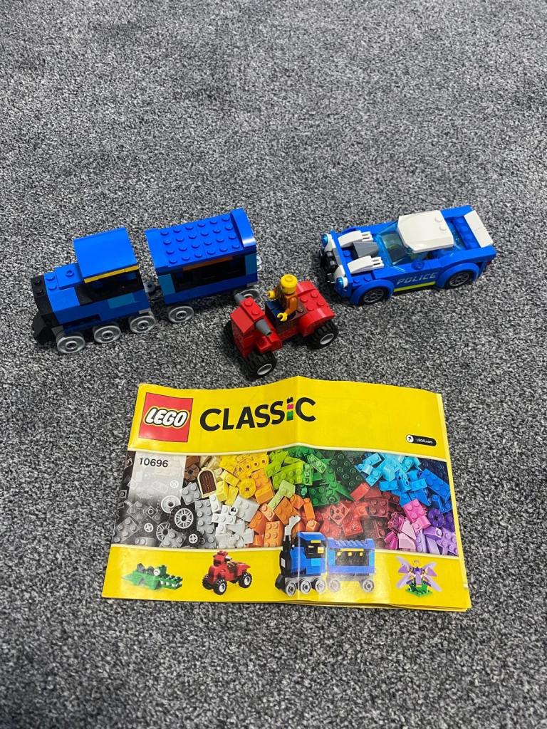 LEGO Train, quad bike and police car