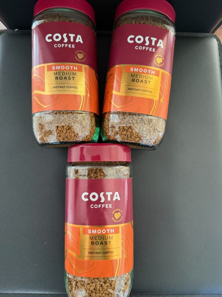 Costa coffee jars x 3 for £10 - free local delivery 