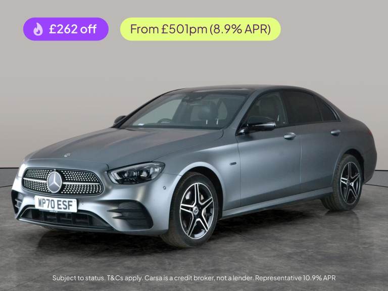 2021 Mercedes-Benz E Class 2.0 E300e 13.5kWh AMG Line Night Edition (Premium Plus) Saloon 4dr Pet...