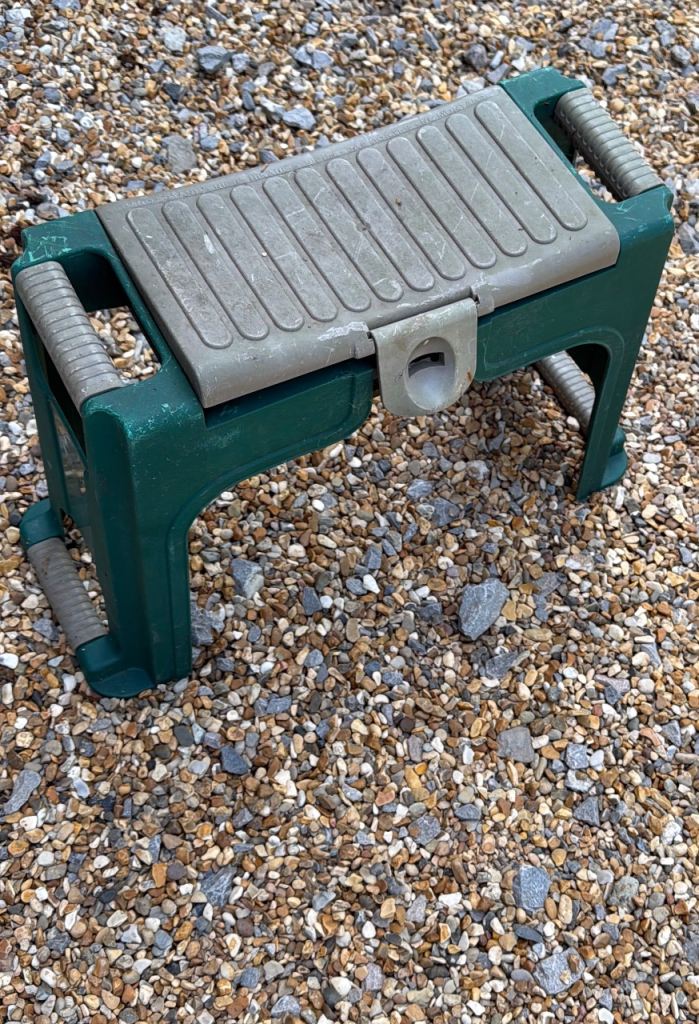 Cushioned garden  kneeler and seat with storage compartment. 2 available 