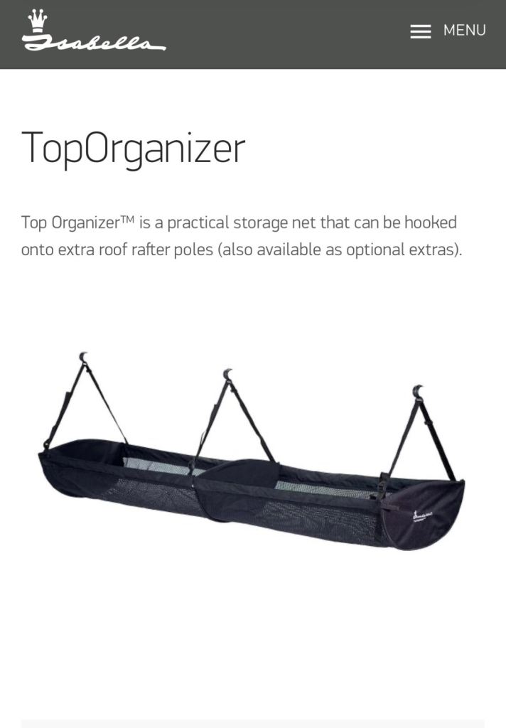 Isabella (awning) Top Organiser