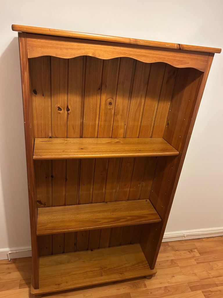 Tall Wooden Bookshelf 