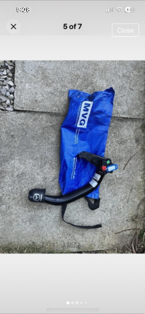 Genuine Mazda 3 from 2020 onwards Detachable Tow Bar Arm, made in Germany 