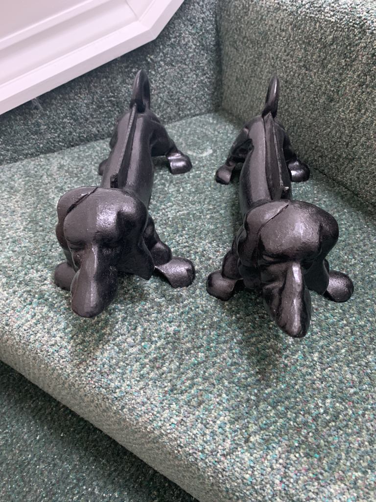 Cast Iron Dachshund Style Boot Scrapers