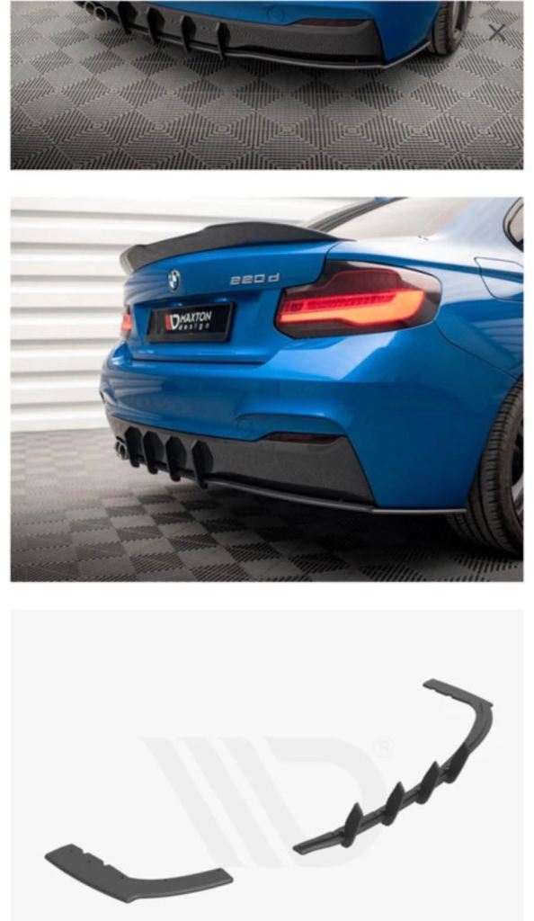 Maxton rear diffuser for BMW 2 Series Coupe