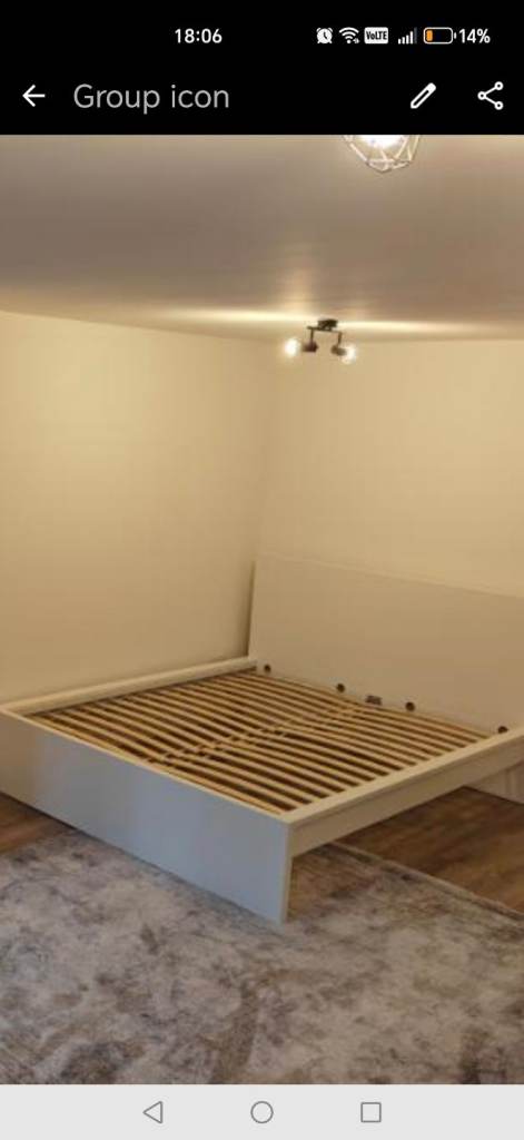 IKEA King Size Bed & Mattress – Excellent Condition – Quick Sale