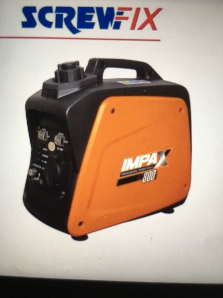 IMPAX 800 WATT INVERTER PETROL PORTABLE  GENERATOR LIKE HONDA SUITCASE PORTABLE 