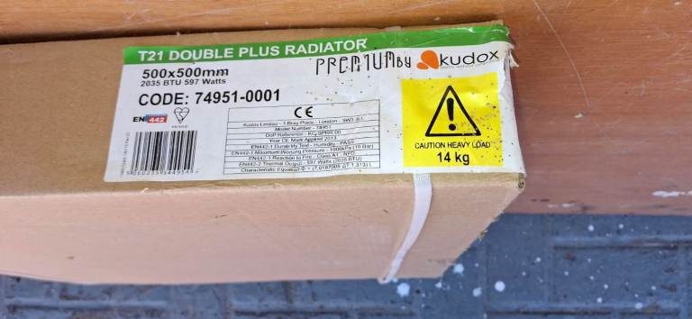 wall radiator for connection to  water heating circuit