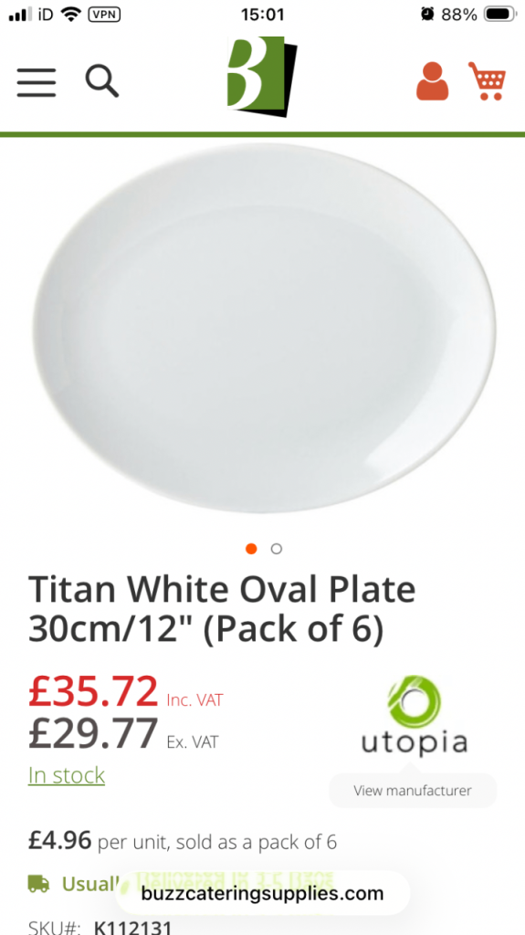 Restaurant/ Pub plates