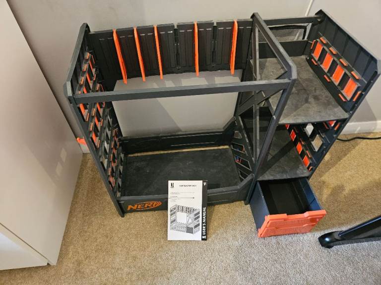 Nerf Blaster Storage Rack & Accessory Organizer