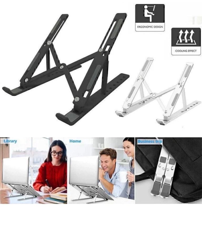 NEW 2 pack adjustable laptop riser stands | plastic | up to 14”