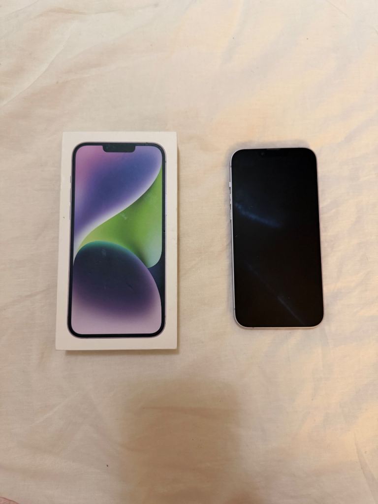 iPhone 14 Plus in purple 