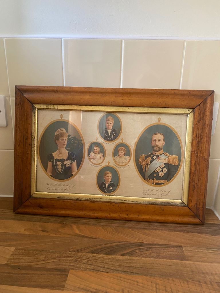 Vintage Royal Family Framed Print – Edwardian Era