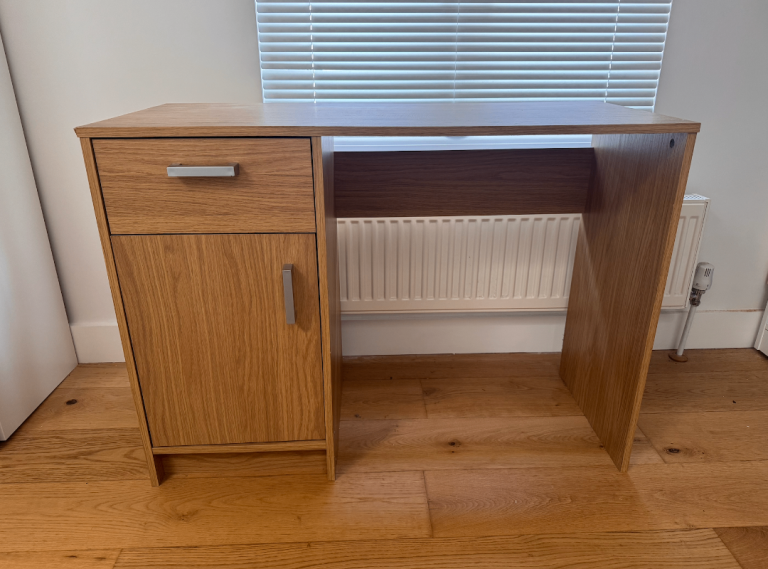 ***Taken*** Desk with Storage Drawer and Cabinet